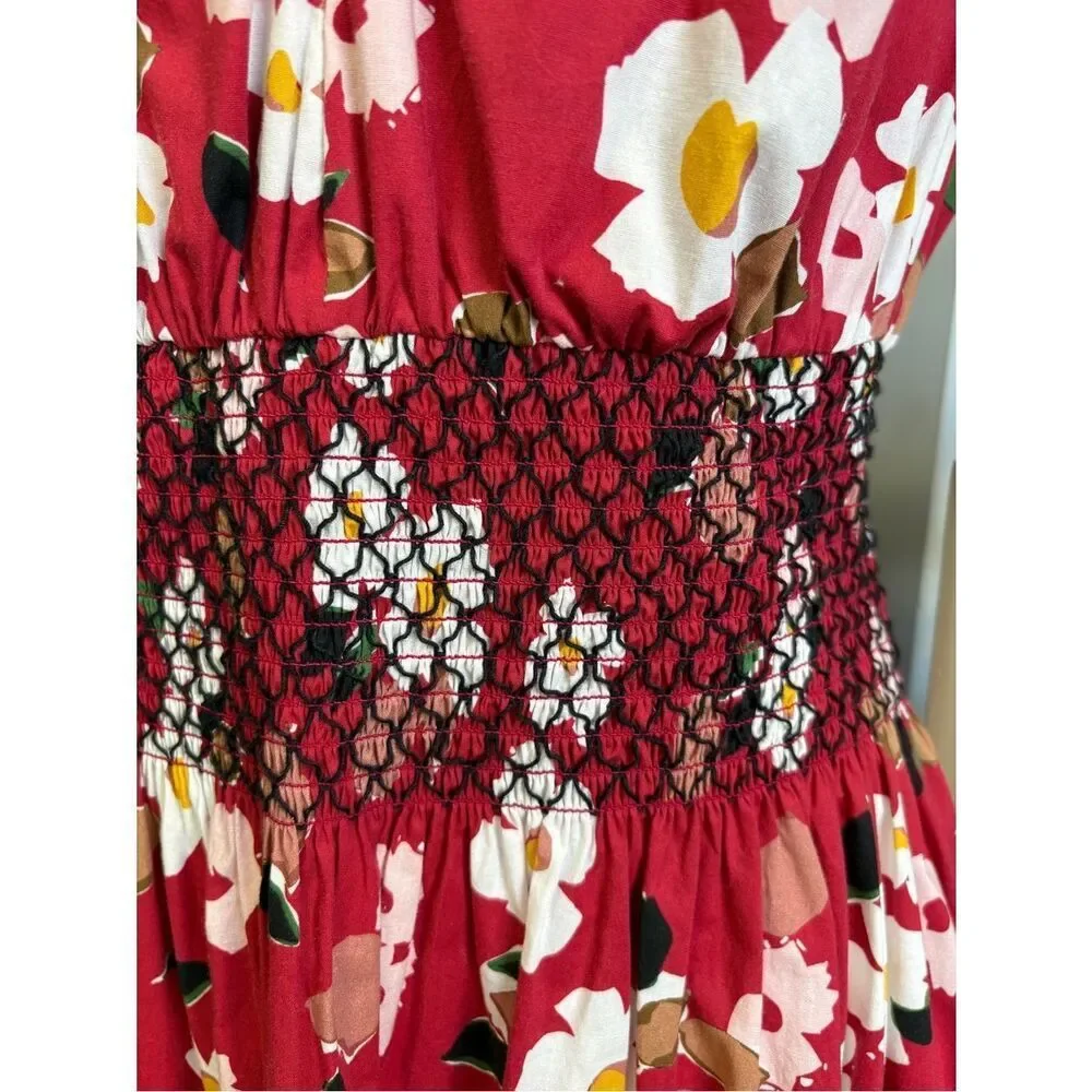 Kate Spade Botanical Garden Poplin Midi Dress